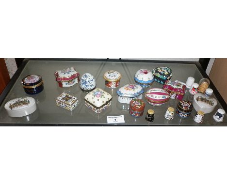 Limoges and other pill boxes (one shelf)