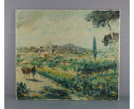 KLARL, JOESEF (Straubing 1909-1986 Schelklingen), Gemälde: "Mediterrane Landschaft", Öl auf Leinwand, u. r. signiert "J. Klar