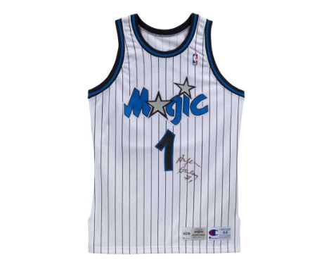 ANFERNEE "PENNY" HARDAWAYJersey no. 1Worn and signed by the player for the Orlando Magic during the 1994-1995 season, game no