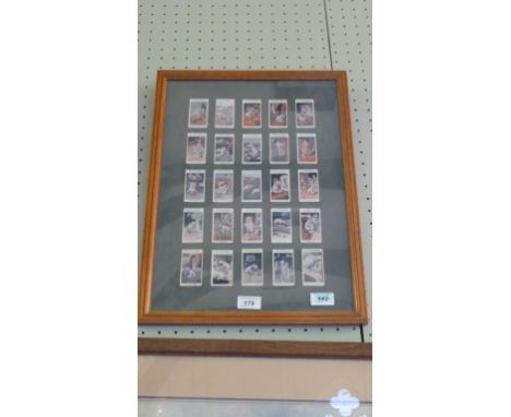 A vintage cigarette card montage depicting Bonzo the dog.