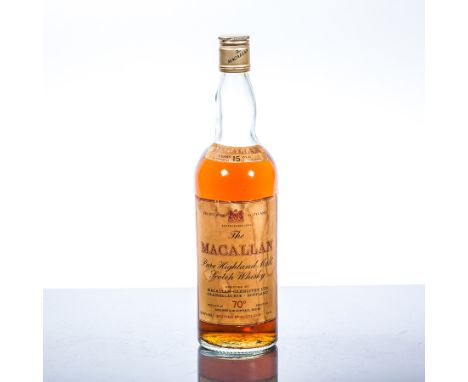 THE MACALLAN 15 YEARS OLD SHERRYWOOD
Single Highland Scotch Whisky, matured in sherrywood casks. 75 cl, 70°. CONDITION REPORT