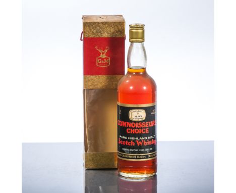 CRAGGANMORE 11 YEAR OLD CONNOISSEUR'S CHOICE
Single Highland Scotch Whisky, distilled 1968, 75cl, 70°, in carton.
 CONDITION 