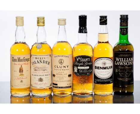BENMUIR QUALITY BLEND
Blended Scotch Whisky, 70cl, 40% volume.
WILLIAM GRANT'S
Single Grain Scotch Whisky, 70cl, 40% volume.
