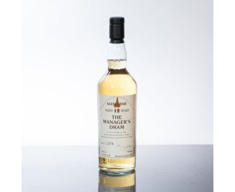 GLENLOSSIE 12 YEAR OLD MANAGER'S DRAM 2004
Single Speyside Scotch Whisky, bottled November 2004. Bottle no. 1376. 70cl, 55.5%