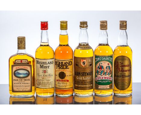 BURN STEWART GOLD LABEL 5 YEARS OLD
Blended Scotch Whisky, 75cl, 43° GL.
HIGHLAND MIST
Blended Scotch Whisky, 70cl, 65.5°.
TA