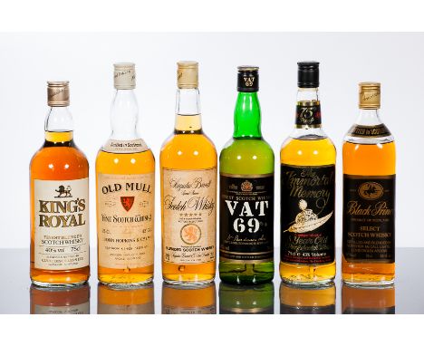 VAT 69
Blended Scotch Whisky, 70cl, 40% volume.
AUGUSTUS BARNETT SPECIAL RESERVE
Blended Scotch Whisky, 262/3floz, 70°Proof.
