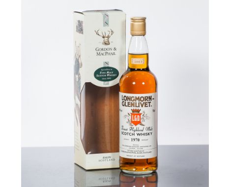 LONGMORN - GLENLIVET 33 YEAR OLD
Single Speyside Scotch Whisky. distilled in 1970 and bottled in 2003 by Gordon & Macphail.  