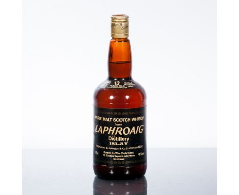 LAPHROAIG 13 YEAR OLD
Single Islay Scotch Whisky, distilled May 1967 and bottled November 1980 by William Cadenhead of Aberde