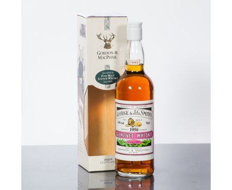 GEORGE & J.G. SMITH'S GLENLIVET 45 YEAR OLD
Single Speyside Scotch Whisky, distilled in 1950 and bottled in 1995 by Gordon & 