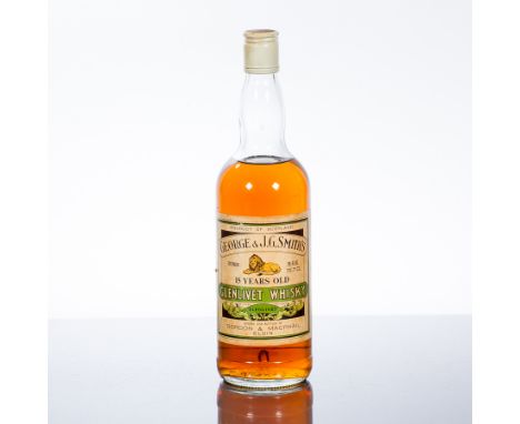 GEORGE & J.G. SMITH'S GLENLIVET 15 YEAR OLD
Single Speyside Scotch Whisky, bottled by Gordon & MacPhail. 26 2/3 fl oz/75.7 cl