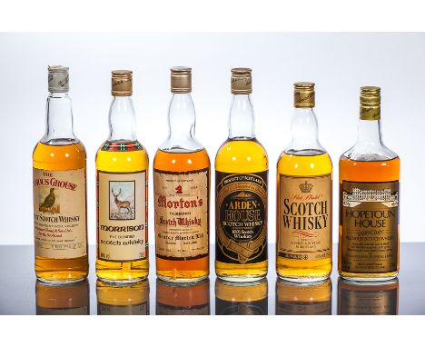 MORTON'S
Blended Scotch Whisky, 75.7cl, 70°.
MORRISON
Blended Scotch Whisky, 70cl, 40% volume.
THE FAMOUS GROUSE
Blended Scot