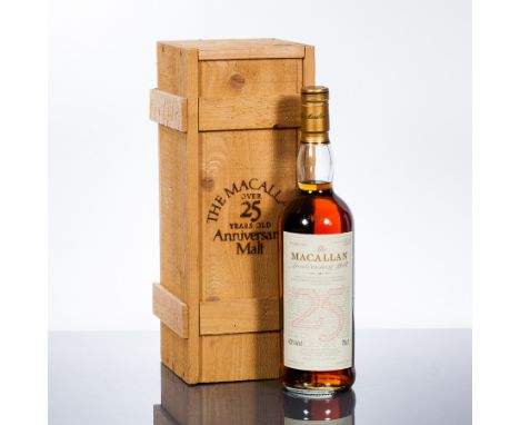 THE MACALLAN 1966 ANNIVERSARY MALT
'A Special Bottling of Unblended Single Highland Malt Scotch Whisky 25 Years Old.' Bottled