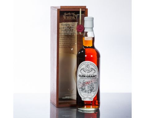 GLEN GRANT 50 YEAR OLD
Single Speyside Scotch Whisky distilled in 1961 and bottled in 2011 by Gordon & Macphail.  70cl, 40% v