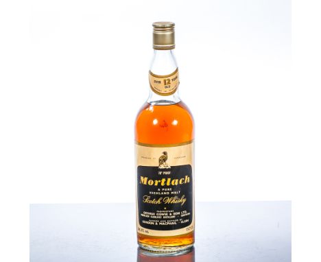 MORTLACH 12 YEAR OLD
Single Speyside Scotch Whisky, 75.7cl, 70°.  CONDITION REPORT: High neck fill