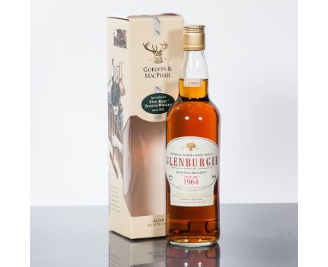 GLENBURGIE 40 YEAR OLD
Single Speyside Scotch Whisky, distilled in 1964 and bottled in 2004 by Gordon & Macphail.  70cl, 40% 