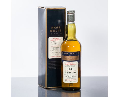 CLYNELISH 23 YEAR OLD RARE MALTS
Single Highland Scotch Whisky, distilled 1974, bottled May 1998. Bottle no. 1367. 70cl, 59.1