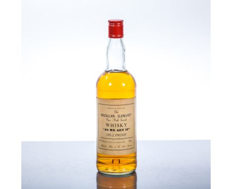 MACALLAN-GLENLIVET "AS WE GET IT"
Single Speyside Scotch Whisky bottled by Macfarlane, Bruce & Co. Ltd., Inverness, 75cl, 60.
