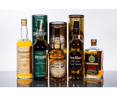 AUCHENTOSHAN 12 YEAR OLD
Single Lowland Scotch Whisky. 75.7cl, 70°.
THE GLENTURRET 12 YEAR OLD
Single Highland Scotch Whisky.
