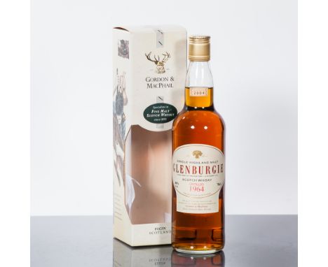 GLENBURGIE 40 YEAR OLD
Single Speyside Scotch Whisky, distilled in 1964 and bottled in 2004 by Gordon & Macphail.  70cl, 40% 