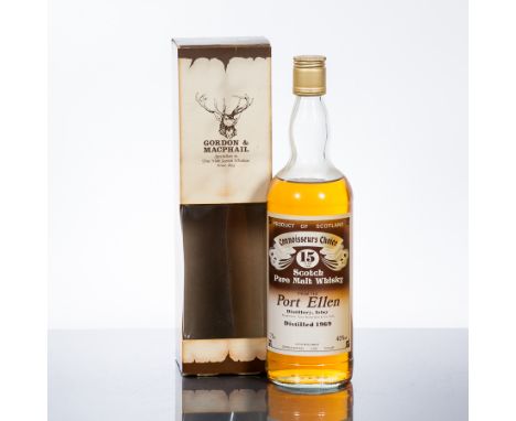 PORT ELLEN 15 YEAR OLD CONOISSEUR'S CHOICE
Single Islay Scotch Whisky. 75cl, 40% volume, in carton. CONDITION REPORT: Weather
