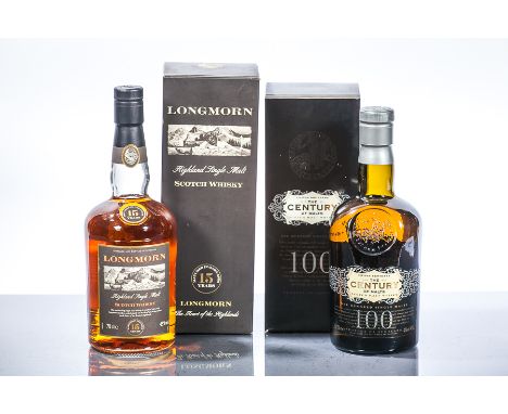 CHIVAS BROTHERS CENTURY OF MALTS
Vatted Scotch Whisky. 75cl/750ml, 43% volume/43° G.L., with booklet, in carton.
LONGMORN 15 