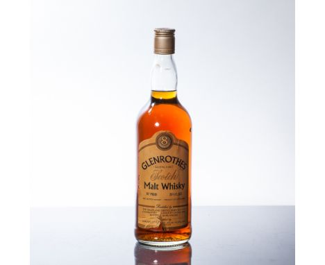 GLENROTHES--GLENLIVET 8 YEAR OLD
Single Speyside Scotch Whisky, 262/3fl.oz., 70° proof.