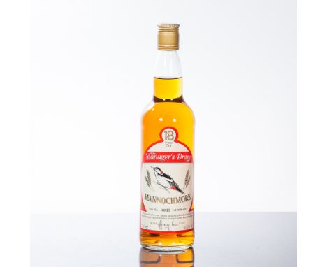 MANNOCHMORE 18 YEAR OLD THE MANAGER'S DRAM 1997
Single Speyside Scotch Whisky, bottled 12 October 1997. Bottle no. 0035 of 18