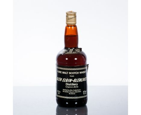 GLEN ELGIN-GLENLIVET 13 YEAR OLD
Single Speyside Scotch Whisky, distilled May 1965 and bottled October 1976 by William Cadenh
