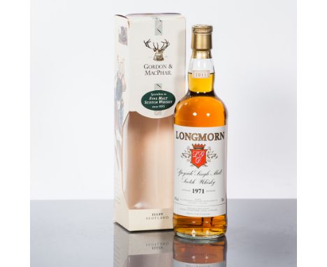 LONGMORN 40 YEAR OLD
Single Speyside Scotch Whisky distilled in 1971 and bottled in 2011 by Gordon & Macphail.  70cl, 43% vol