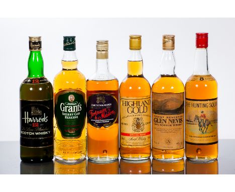 HARROD'S 12 YEAR OLD
Blended Scotch Whisky, 75cl, 43% volume.
GRANT'S SHERRY CASK RESERVE
Blended Scotch Whisky matured in sh