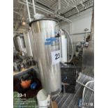 Bavarian DA-2 200 liter tank, gross volume 2.4 HL, net volume 2 HL, 14" W x 75" H, 1 1/2" discharge