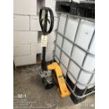 Uline H-4121 pallet jack with brake, 5500 lb, fork width 27"