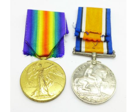 A pair of WWI medals to 359661 Pte. F. Cope, L'Pool R. 