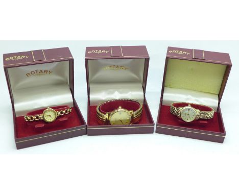 Three Rotary wristwatches 