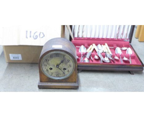 Assorted metalware, clocks, camera, etc. **PLEASE NOTE THIS LOT IS NOT ELIGIBLE FOR POSTING AND PACKING** 
