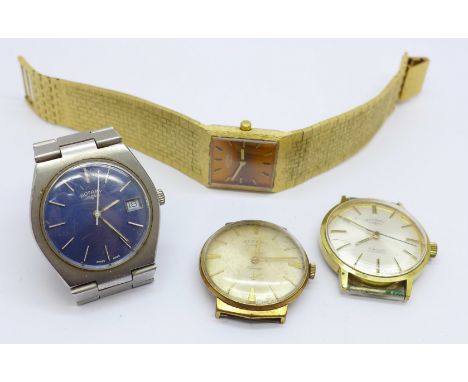 Four gentleman's Rotary wristwatches 