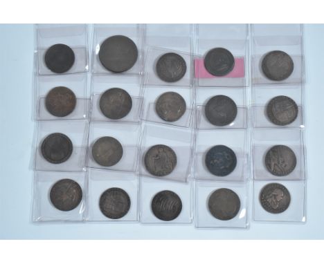 Twenty late 18th/ early 19th Century British Conder tokens, including: John Wilkinson; Camac Kyan and Camac; Sise Lane; and o