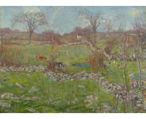 American, 1856-1933Connecticut Landscape with Stone WallSigned C. H. Davis (ll)Oil on canvas20 x 27 inches (50.8 x 68.6 cm)Pr