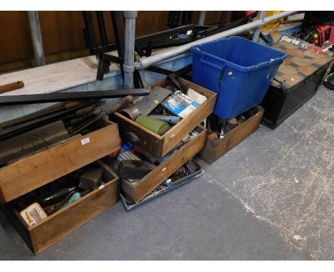 A large quantity of woodworking and other tools. 