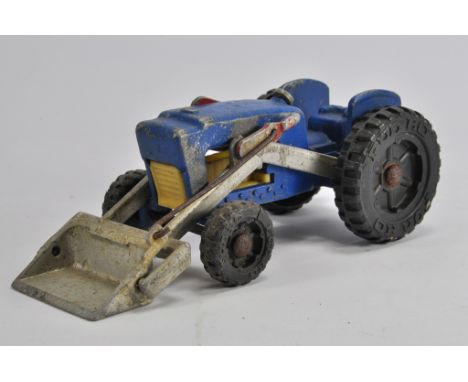 Fun Ho Aluminium and Plastic Tractor in Blue with Loader. F. 