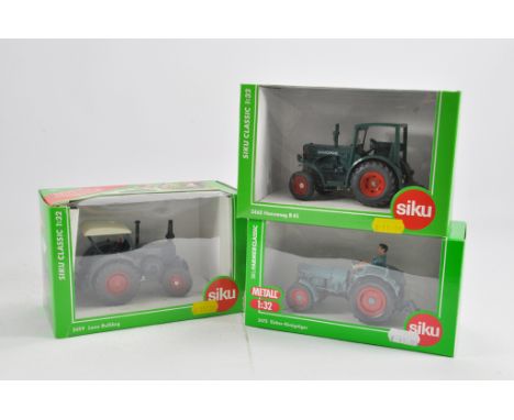 Siku Trio of 1/32 Vintage Tractor Models. (3)