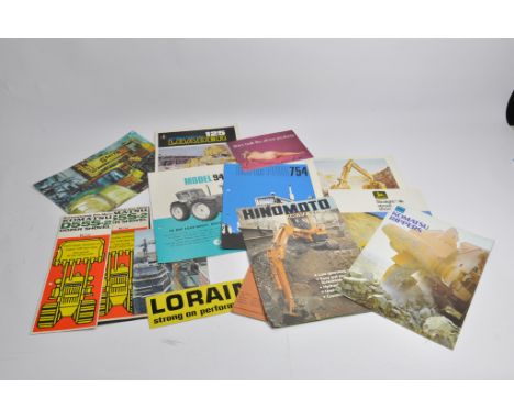 An interesting group of Misc Industrial equipment / Construction sales literature / machinery / Tractor brochures. (qty)