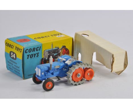 Corgi No. 54 Fordson Major Tractor on Tracks. Tracks Perished otherwise E in E Box.