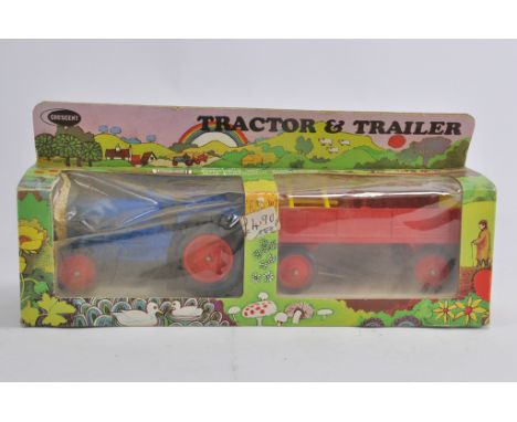 Scarce Crescent 1811 Fordson Dexta Tractor and Trailer Set. 