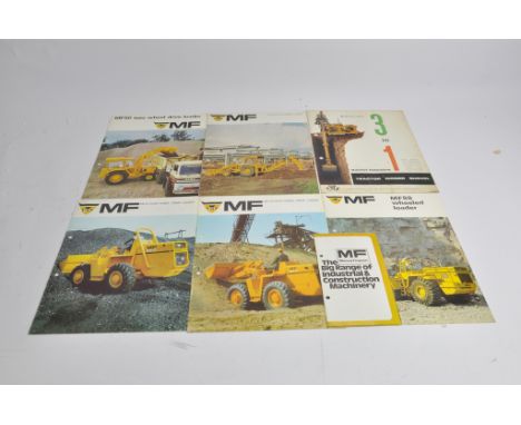 An interesting group of Massey Ferguson Industrial / Construction sales literature / brochures including tractor related and 