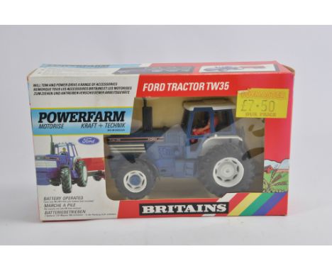Britains 1/32 Ford TW35 Tractor. Powerfarm. Untested but M in Box.