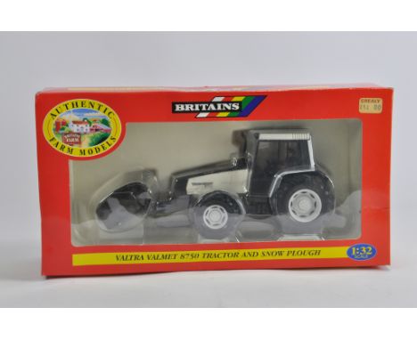 Britains 1/32 Valtra Valmet 8750 Tractor and Snowplough. M in Box.