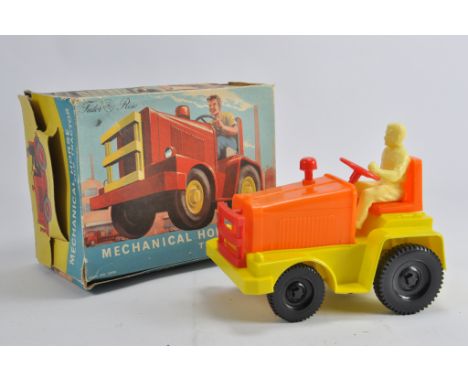 Rare Tudor Rose Mechanical Horse Tractor. E to NM in F Box.