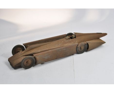 Rare Kingsbury Large Golden Arrow Land Speed Record Car. Missing Tail Fin. F Only. 