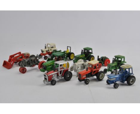 Group of unboxed various scale Tractors from mainly Ertl. Generally VG. (12)